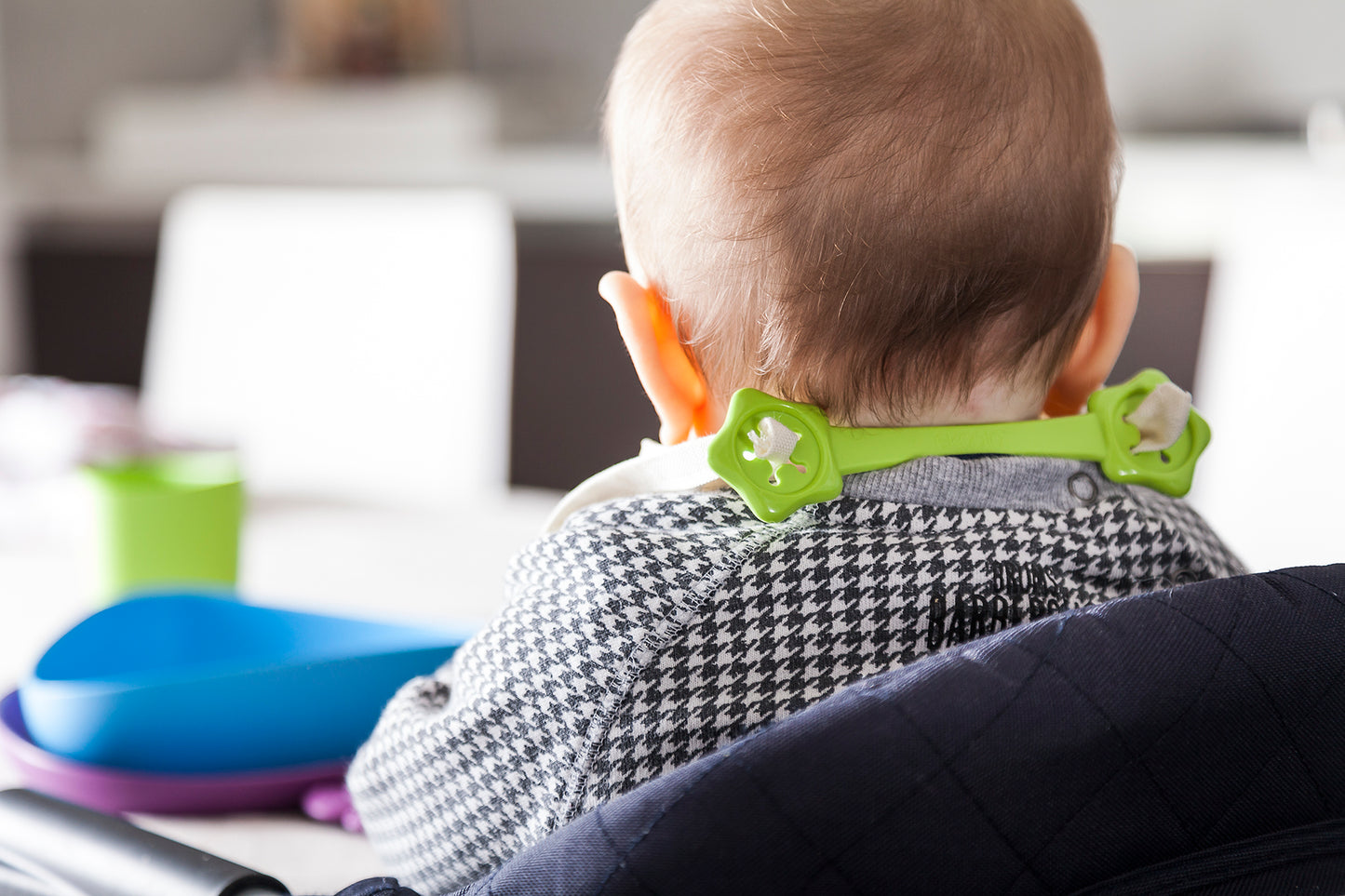 eKibby - Bib holders -Blue/Green