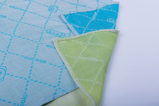 Minu - Swaddles - 45x45 - Blue/Green