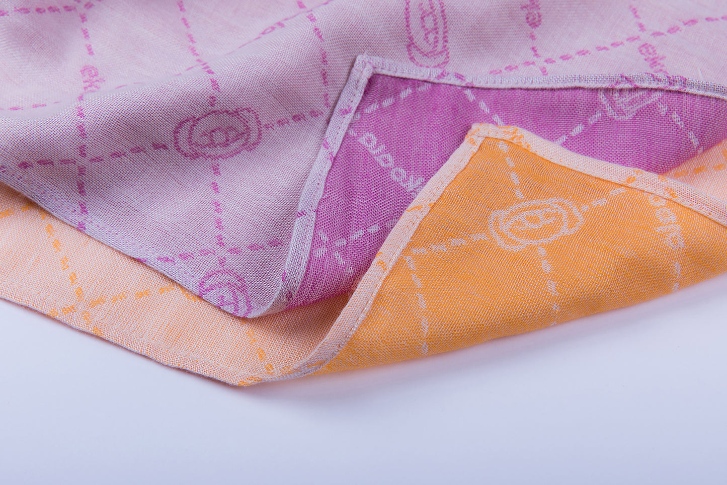 Minu - Swaddles - 45x45 - Orange/Purple